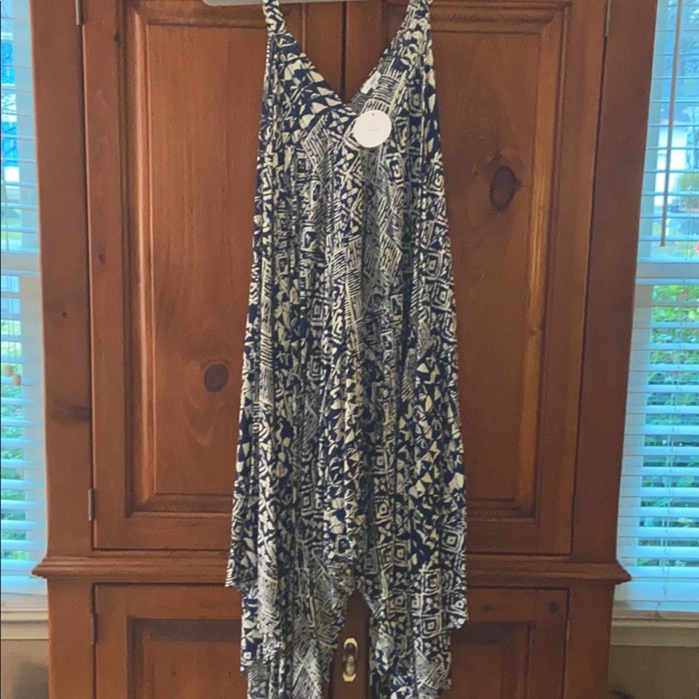 NWT En Creme handkerchief hem romper sz small